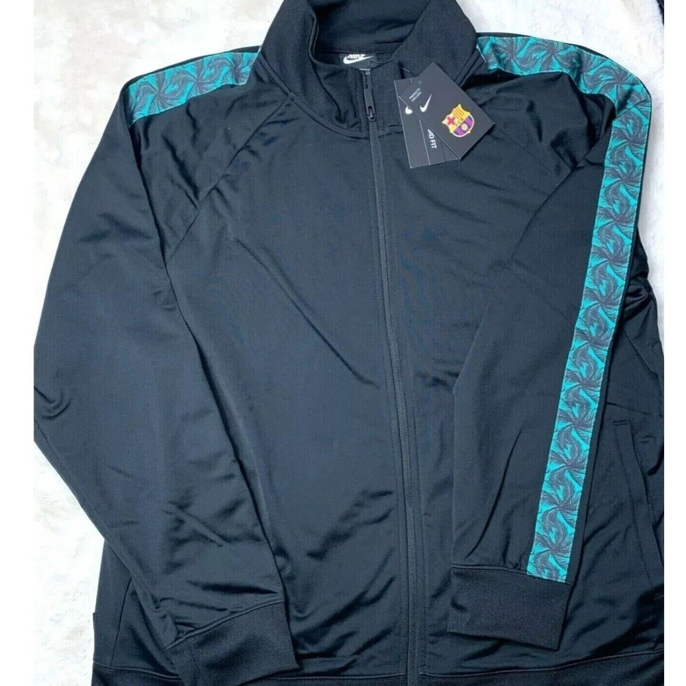 Nike FC Barcelona  JDI Jacket PK Soccer Tracksuit Black Men's 2XL CW2602-010 NEW